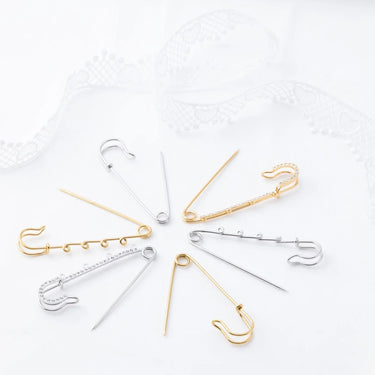 Wholesale jewelry 18K Gold Stainless Steel Charm Brooch- collection shot 