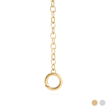 Wholesale jewelry 18K Gold PVD Stainless Steel Loop Bag Chain- Gold main 