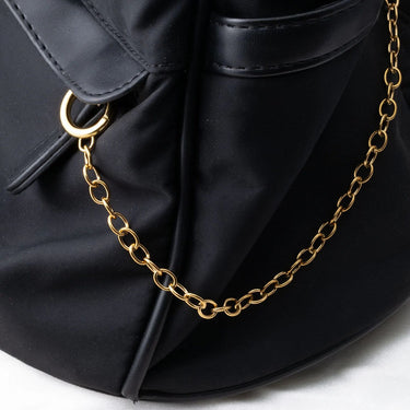 Wholesale jewelry 18K Gold PVD Stainless Steel Loop Bag Chain- Gold studio