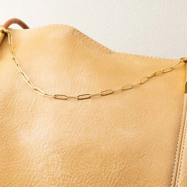 Wholesale jewelry 18K Gold PVD Stainless Steel Paperclip Bag Chain- gold studio 