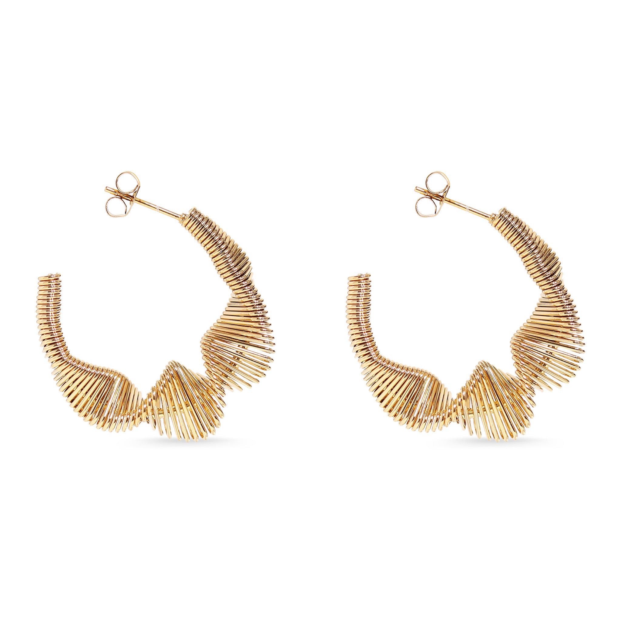 Wired Statement Hoop Earrings