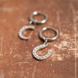 18K Gold PVD Stainless Steel Pearl Horseshoe Charm