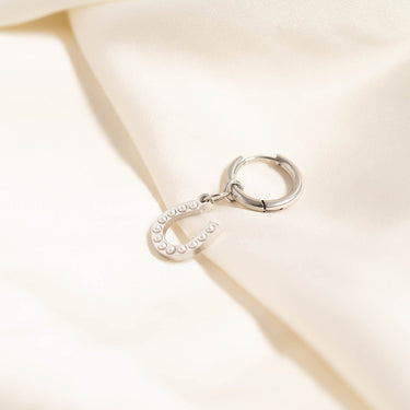 18K Gold PVD Stainless Steel Pearl Horseshoe Charm