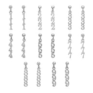Wholesale Jewelry 18K Gold PVD Stainless Steel Angel Number Earrings- stainless main 