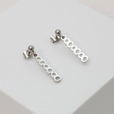 Wholesale Jewelry 18K Gold PVD Stainless Steel Angel Number Earrings- stainless studio 