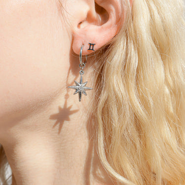 Zodiac Stud Earrings layered