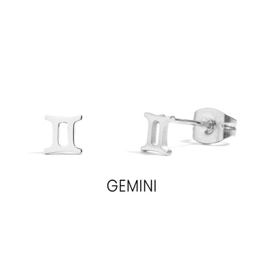 Zodiac Stud Earrings Gemini