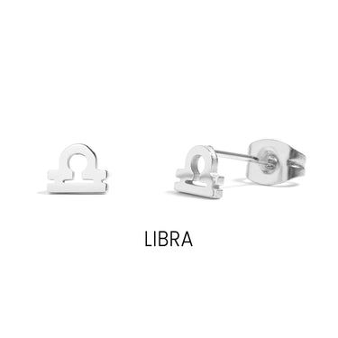 Zodiac Stud Earrings Libra