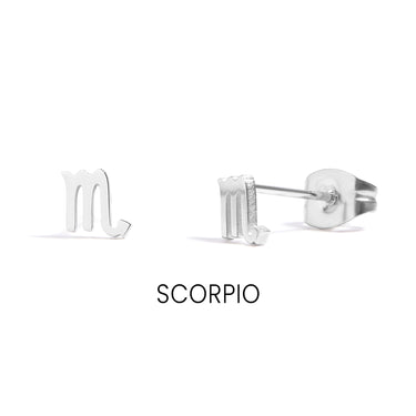 Zodiac Stud Earrings Scorpio