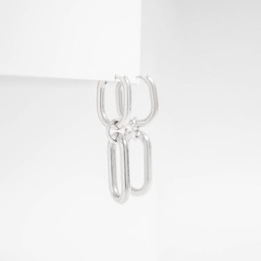 18K Gold PVD Stainless Steel Convertible Huggie Earrings / ERJ0062