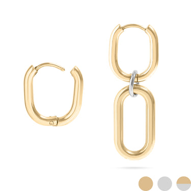 Convertible Huggie Earrings Gold