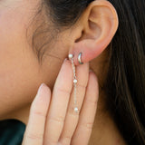 18K Gold PVD Stainless Steel Pearl Dangle Earrings / ERJ0063
