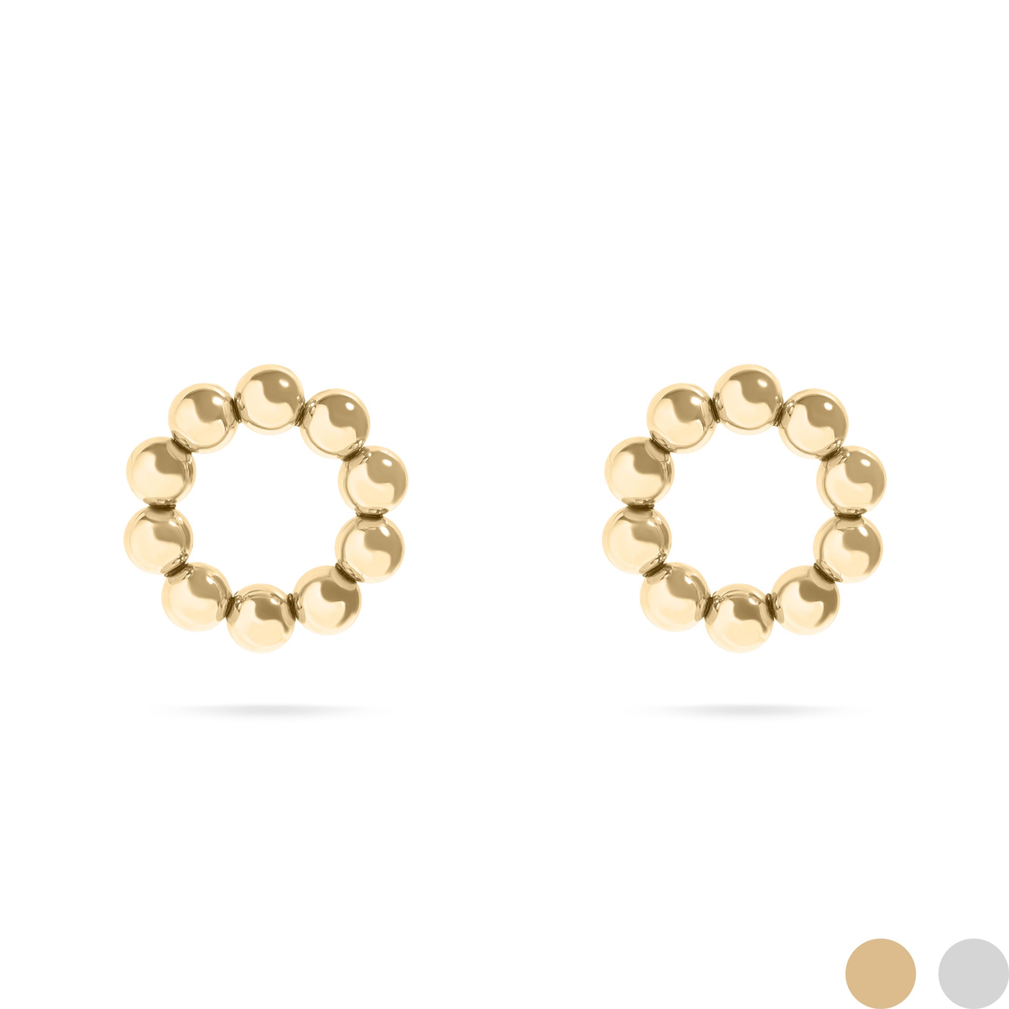 Circle Ball Stud Earrings