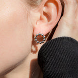 Circle Ball Stud Earrings Stainless Steel