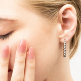 Wholesale jewelry 18K Gold PVD Stainless Steel Circle Ball Hoop Earrings - stainless model 