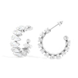 CZ Stone Hoops