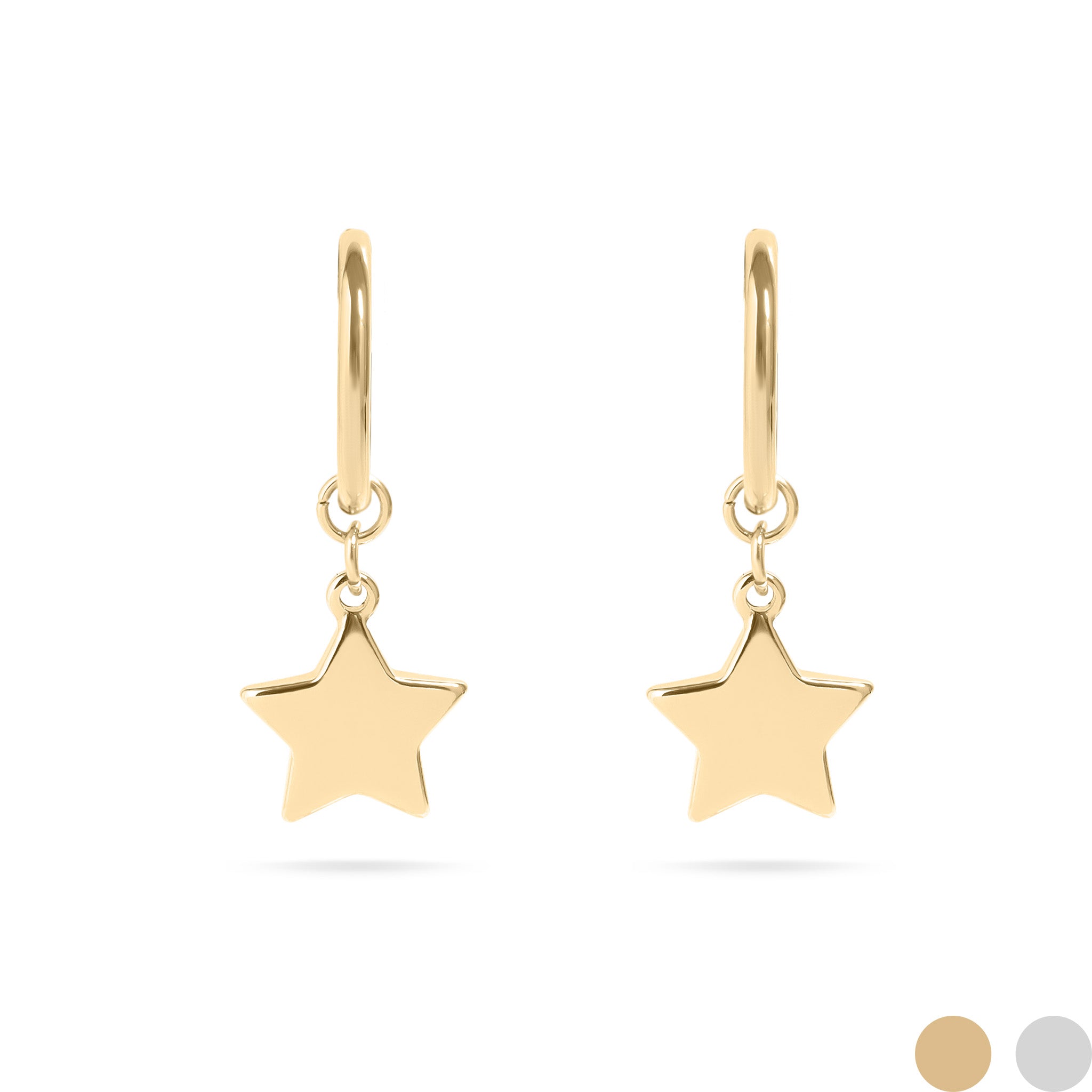 Star Huggie Earrings