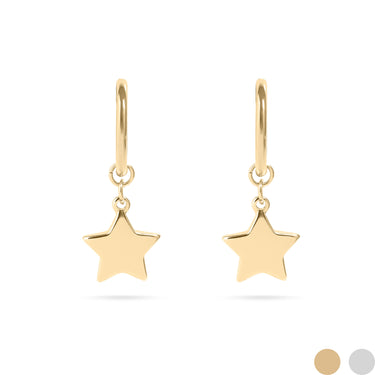 Star Huggie Earrings