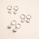 Smiley Face Huggie Earrings