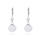 Shell Pendant Huggie Earring