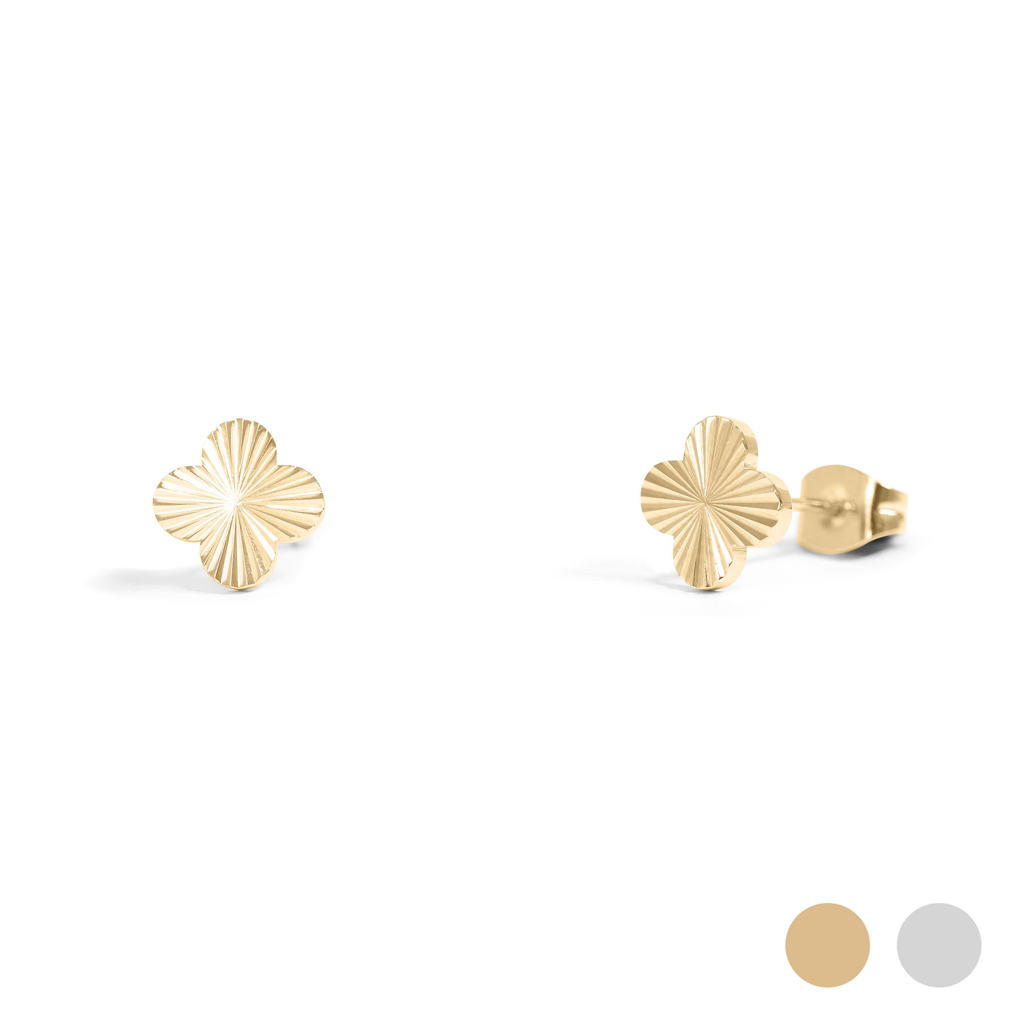 Stainless Steel Clover Stud Earring
