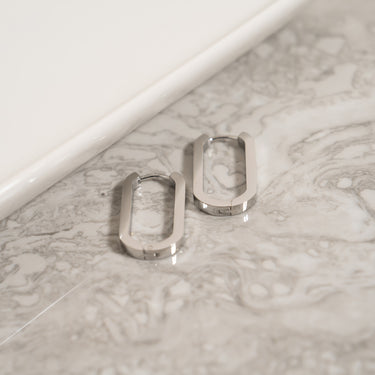 Oval Huggie Earrings