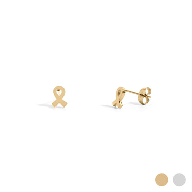 Cancer Ribbon Stud Earring