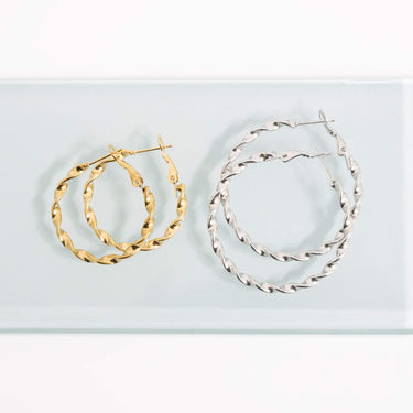 Twist Hoop Earrings