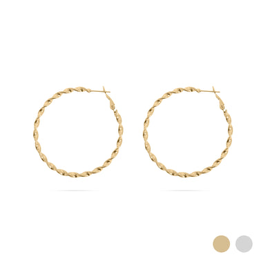 Twist Hoop Earrings