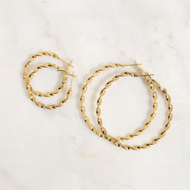 Twist Hoop Earrings