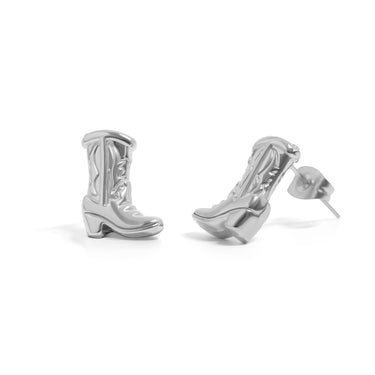 18K Gold PVD Stainless Steel Cowboy Boot Stud Earring