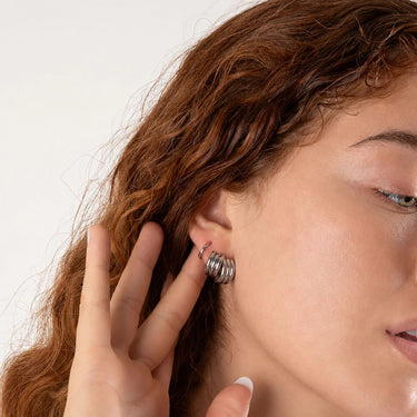 Wholesale jewelry 18K Gold PVD Stainless Steel Abstract Stud Earring- stainless model 