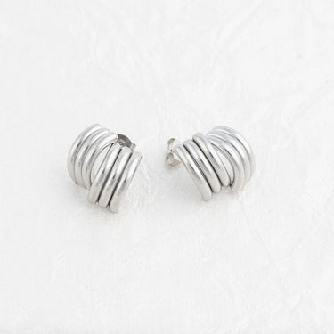Wholesale jewelry 18K Gold PVD Stainless Steel Abstract Stud Earring- stainless studio 