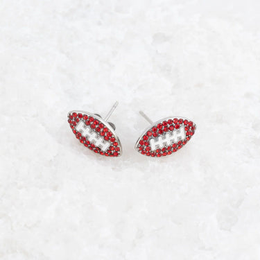 Wholesale jewelry 18K Gold PVD Stainless Steel Football Stud Earrings- stainless studio 