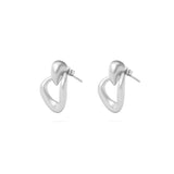 Wholesale 18K Gold PVD Stainless Steel Linked Drop Earrings - main stainless