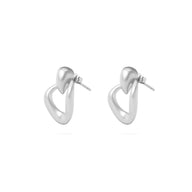 Wholesale 18K Gold PVD Stainless Steel Linked Drop Earrings - main stainless