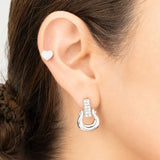 Wholesale jewelry 18K Gold PVD Stainless Steel Horseshoe Drop Earrings- stainless model 