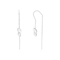 Wholesale jewelry 18K Gold PVD Stainless Steel Dangle Stone Earrings - stainless main 