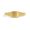 18k Gold PVD Coated Stainless Steel Blank Engravable Rectangle Signet Ring / ESR0001