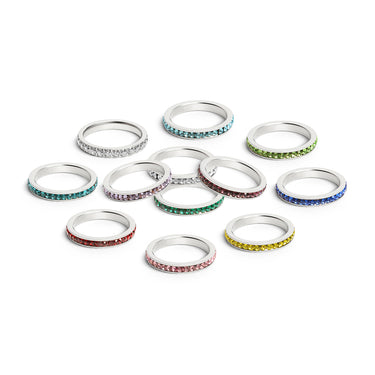 Januar-Juni CZ Eternity Edelstahlring/ETR1000