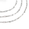 Stainless Steel Engravable Paperclip 2 Bar Necklace / SBB0312