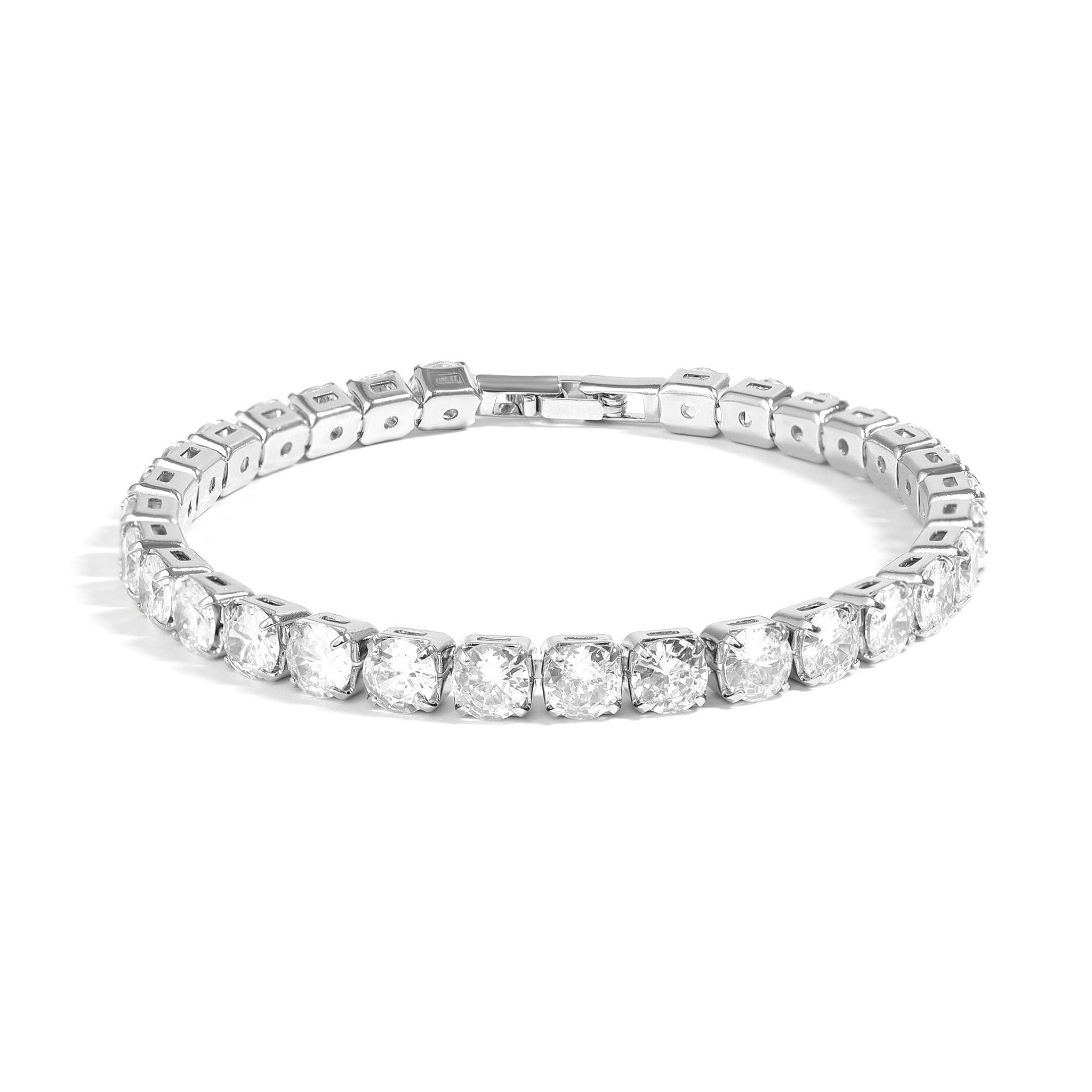 Bracelet de mode CZ Gold White Over Over Brass/FBL0001