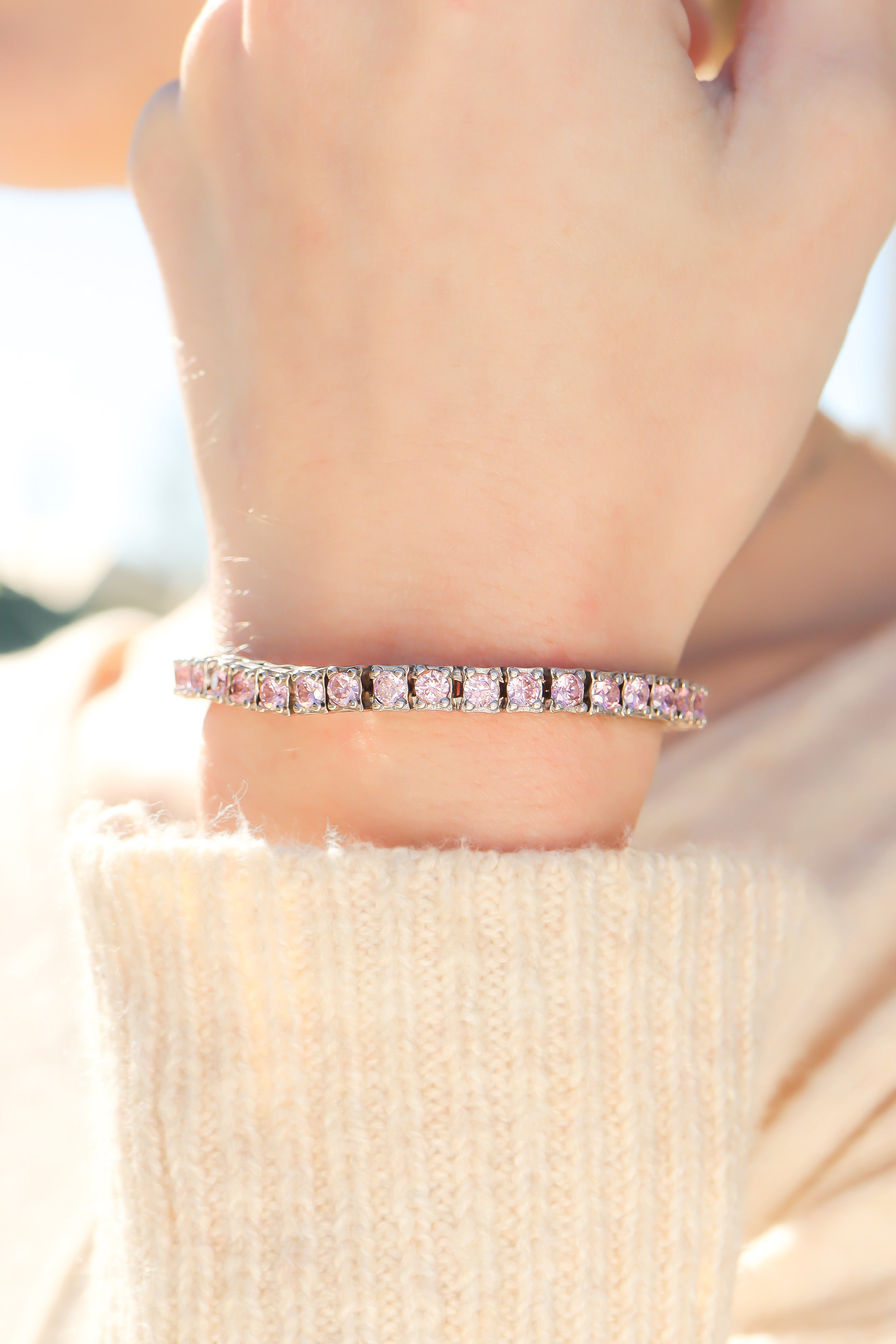 Bracelet de mode rose en laiton en laiton/FBL0003