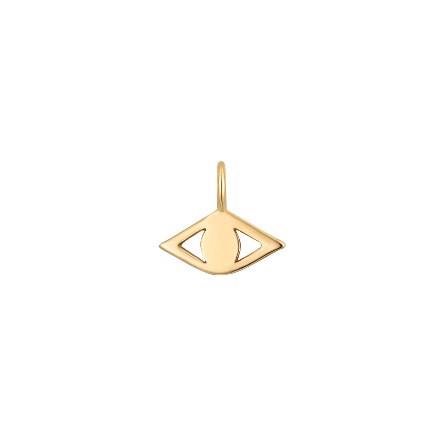 Permanenter Schmuck 14K Solid Gold Evil Eye Charm/PMJ1005