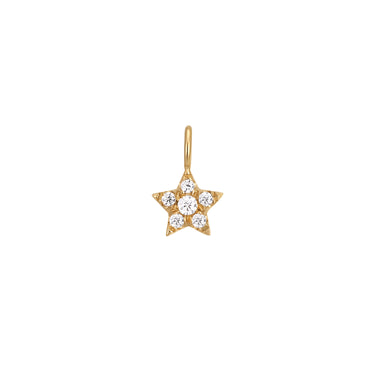Bijoux permanent 14K Gold Diamond Star Charm/PMJ1013