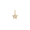 Permanent Jewelry 14K Solid Gold Diamond Star Charm / PMJ1013