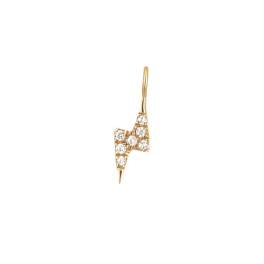 Bijoux permanent 14K Gold Diamond Lightnning Bolt Charm/PMJ1012