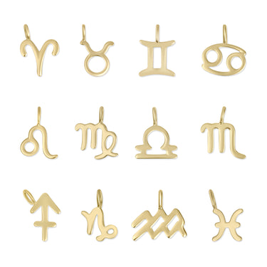 Permanent Jewelry 14K Solid Gold Zodiac Charms / PMJ1017
