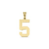 18K Gold PVD Coated Stainless Steel Sport Number Pendant / PDS0002