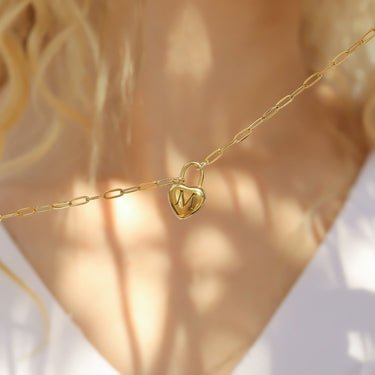 18K Gold PVD Paperclip Connector Chain Necklace